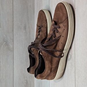 Ecco Mens Leathe Sneakers Shoes Sz 45/11-11.5